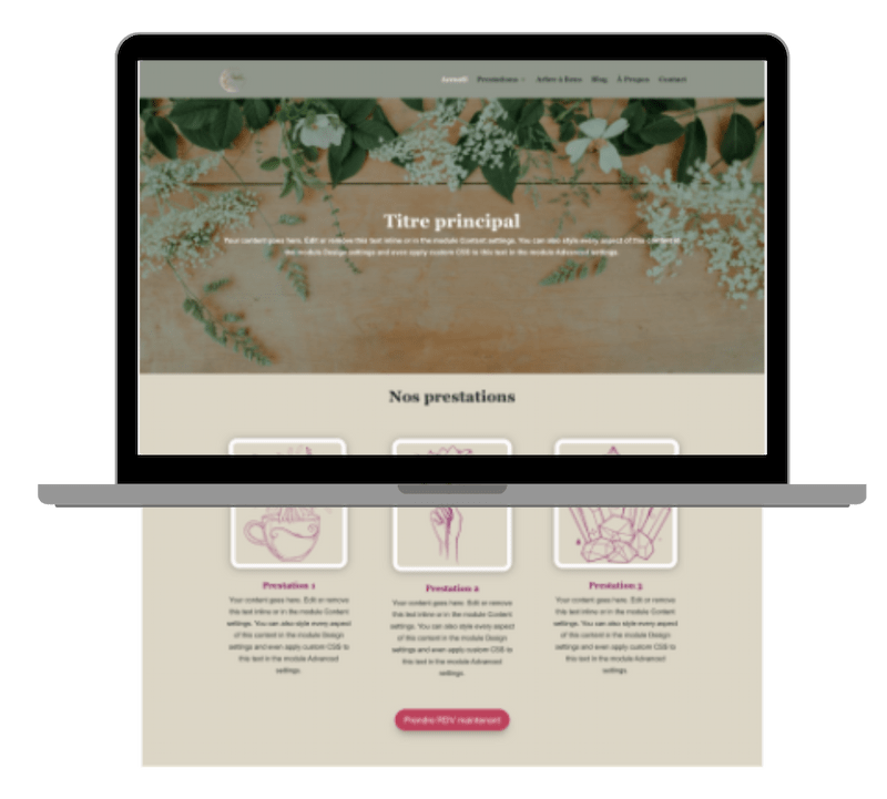 Modèle de site web préconçu WordPress personnalisable Stella